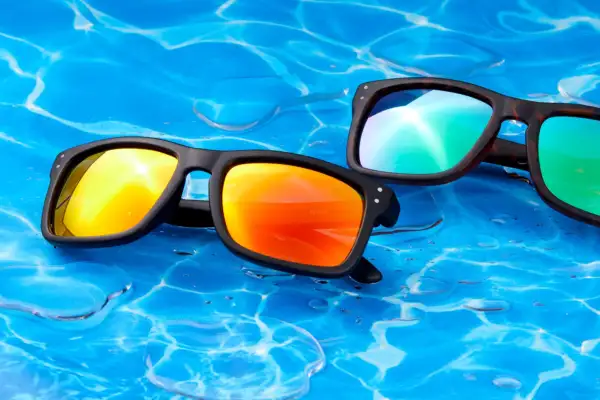 Matte Color Mirror Polarized Floaties Sunglasses - Image 2