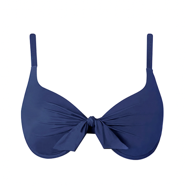 Navy Bikini Top with Underwire