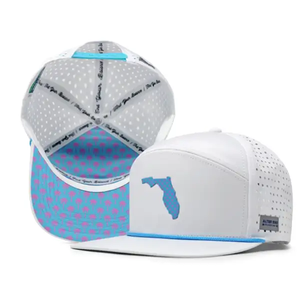 ALTER EGO DRIFTER HAT SPLASH FLORIDA WHITE TEAL