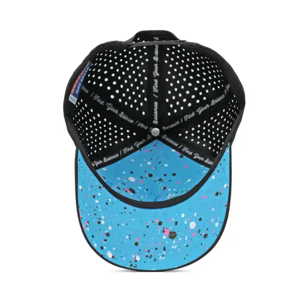 ALTER EGO COASTER HAT SPLASH PAINT SPLATTER TEAL - Image 3