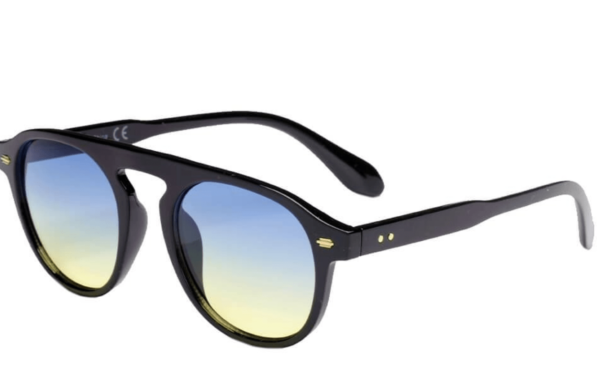 Unisex Round Fashion Sunglasses - Image 3