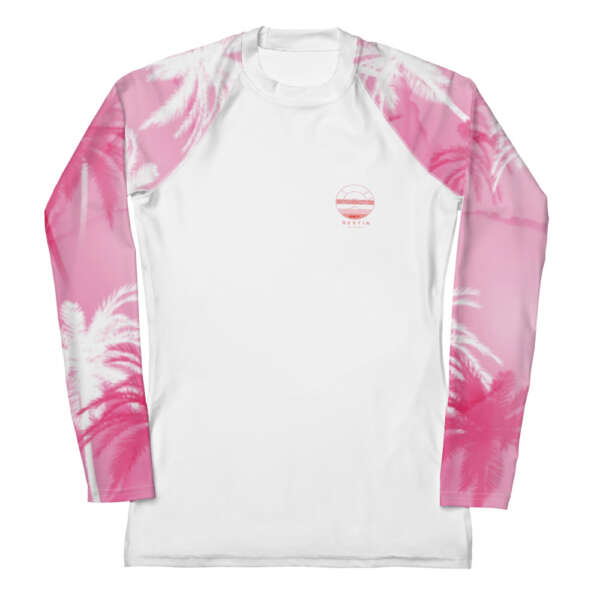 Women's Pink/White WET Rash Guard