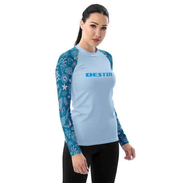 DESTIN "under the sea" Women's Rash Guard - Image 4