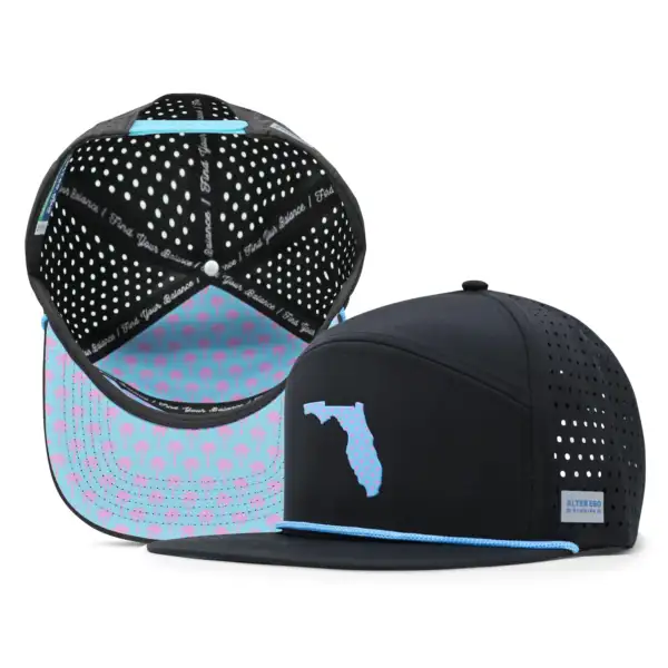 ALTER EGO DRIFTER HAT SPLASH FLORIDA BLACK TEAL - Image 2