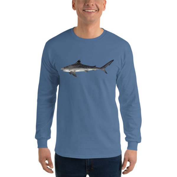 Men’s Tiger Shark Long Sleeve Shirt - Image 6