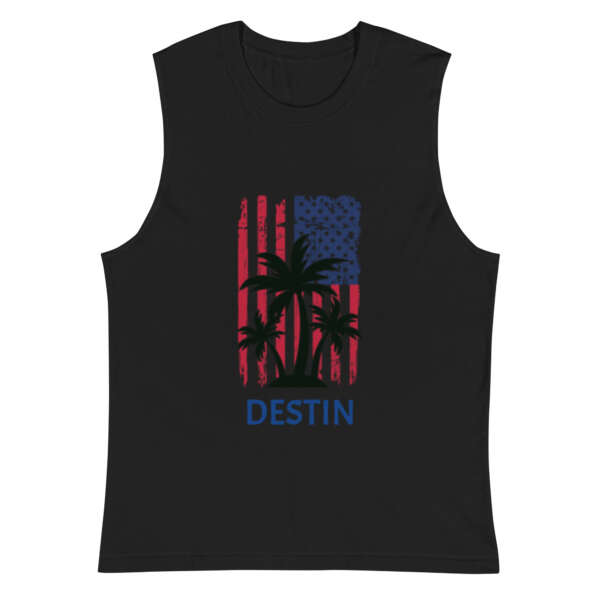 Flag Palm Destin Muscle Shirt