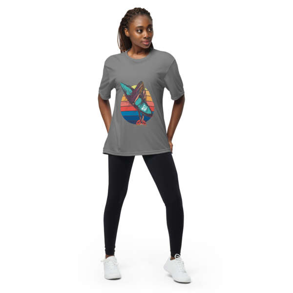 Surfer Girl Unisex performance crew neck t-shirt