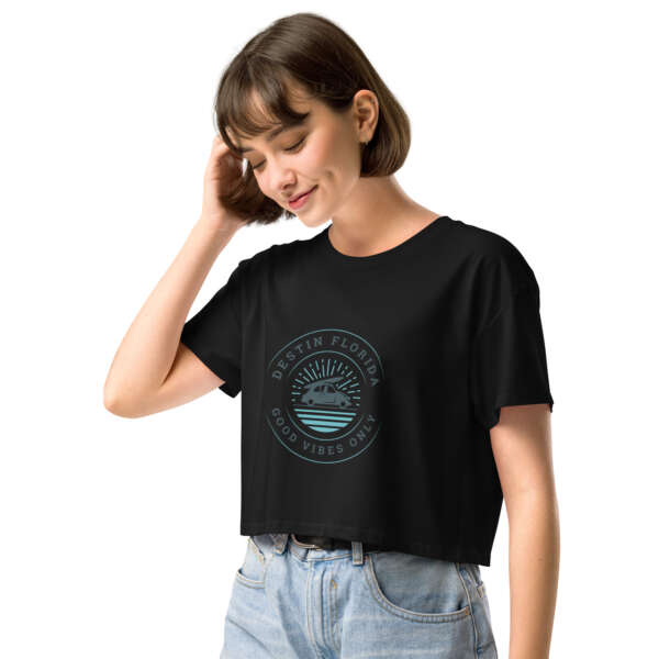 Good Vibes Destin Women’s crop top - Image 4