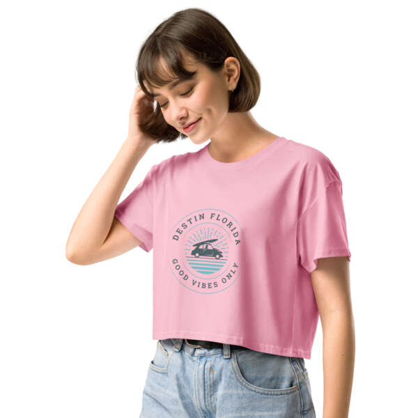 Good Vibes Destin Women’s crop top - Image 9