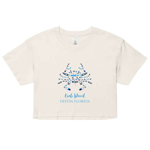 Crab Island Destin, Florida Women’s crop top - Image 2