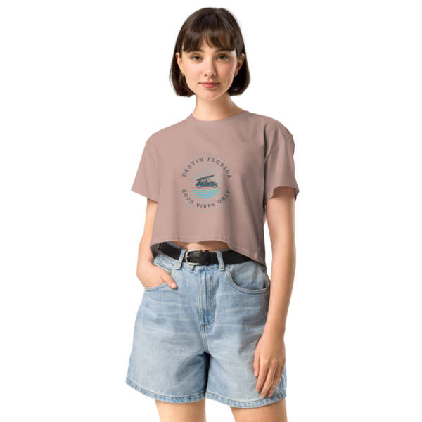 Good Vibes Destin Women’s crop top - Image 6