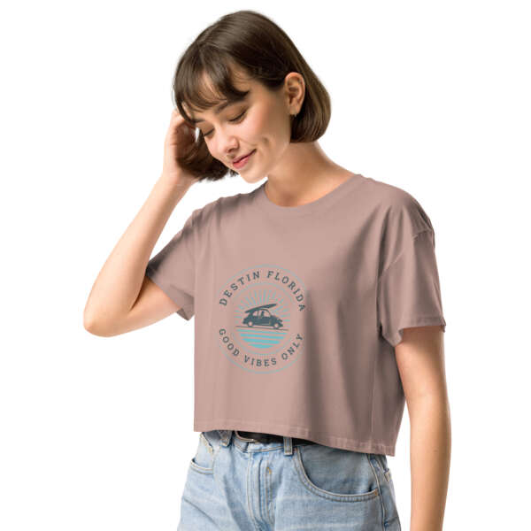 Good Vibes Destin Women’s crop top - Image 7