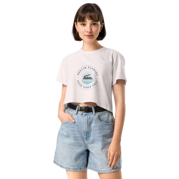 Good Vibes Destin Women’s crop top - Image 17