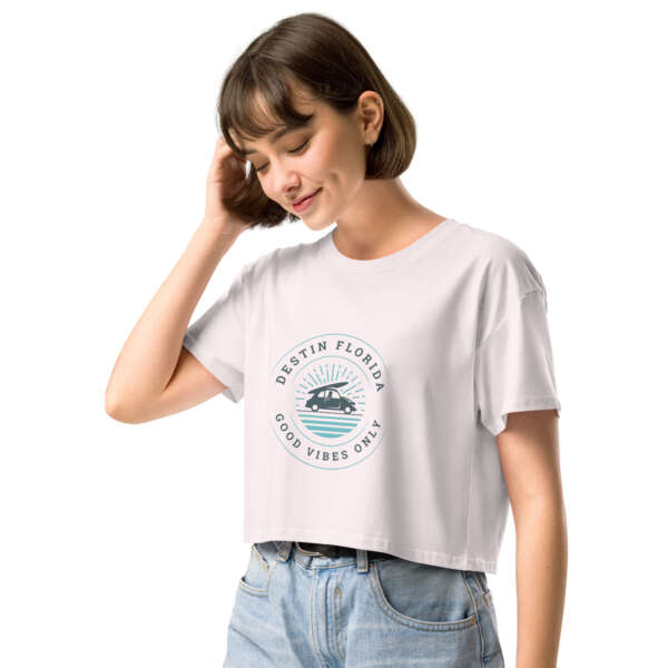 Good Vibes Destin Women’s crop top - Image 18