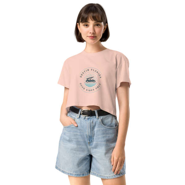 Good Vibes Destin Women’s crop top - Image 11