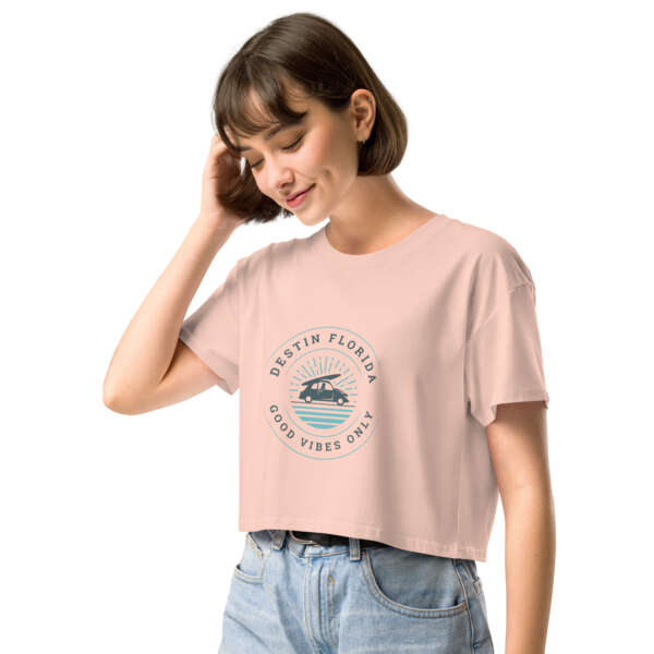 Good Vibes Destin Women’s crop top - Image 12