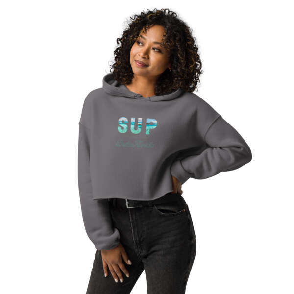 SUP Crab Island Crop Hoodie