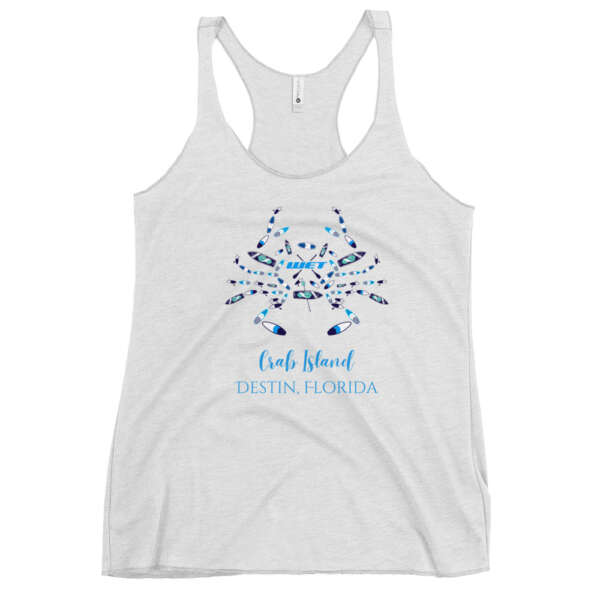 Crab Island paddle board Women's Racerback Tank