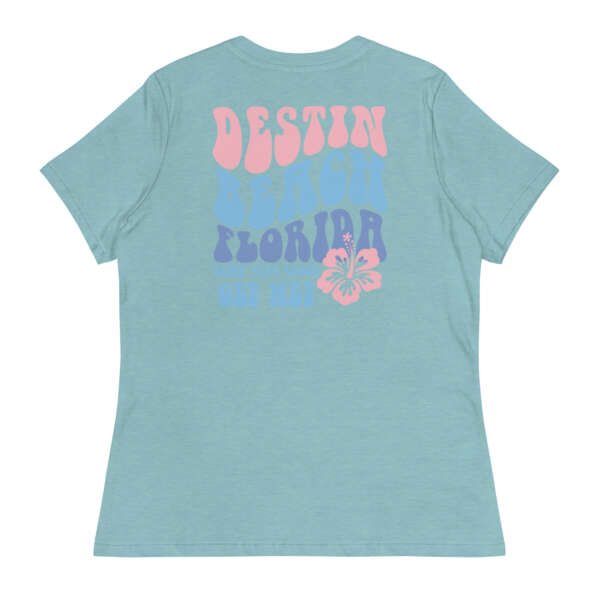 Destin Beach Retro Women's Relaxed T-Shirt - Image 4