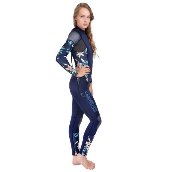 Seavenger Women’s Wetsuit 3mm- Dark Floral - Image 3