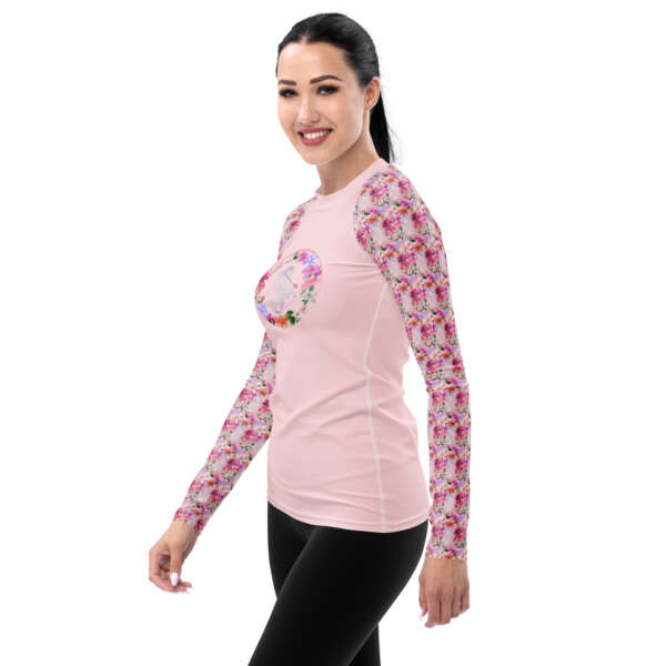 Tropical Paddle Mermaid Women's Rash Guard - Image 3