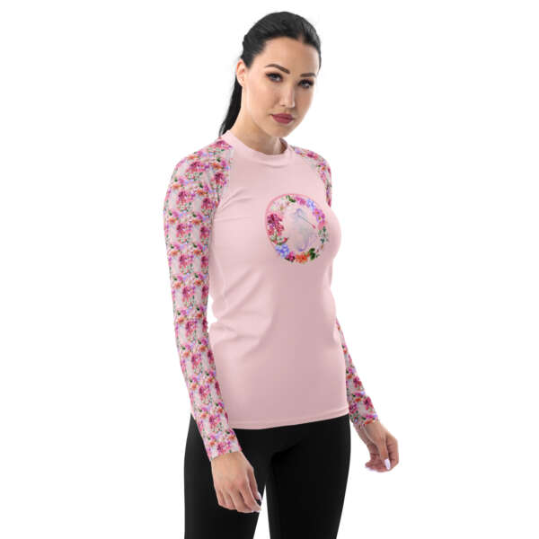 Tropical Paddle Mermaid Women's Rash Guard - Image 4