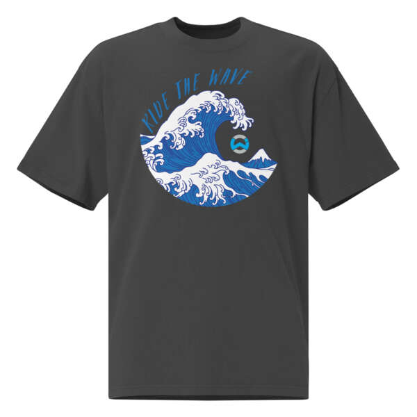 Ride The Wave Oversized faded t-shirt