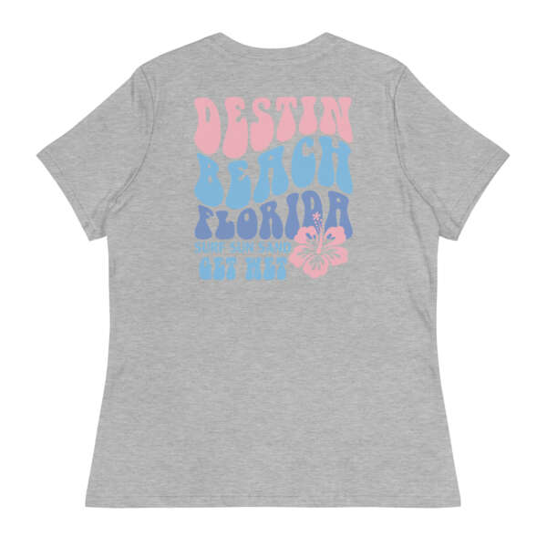 Destin Beach Retro Women's Relaxed T-Shirt - Image 14