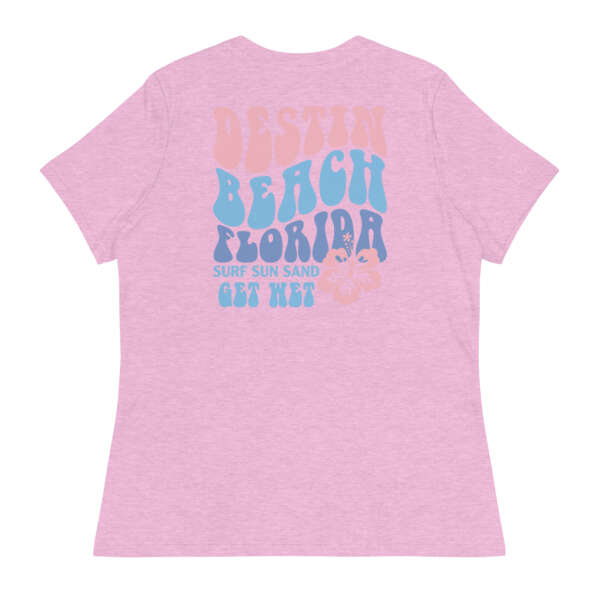 Destin Beach Retro Women's Relaxed T-Shirt - Image 16