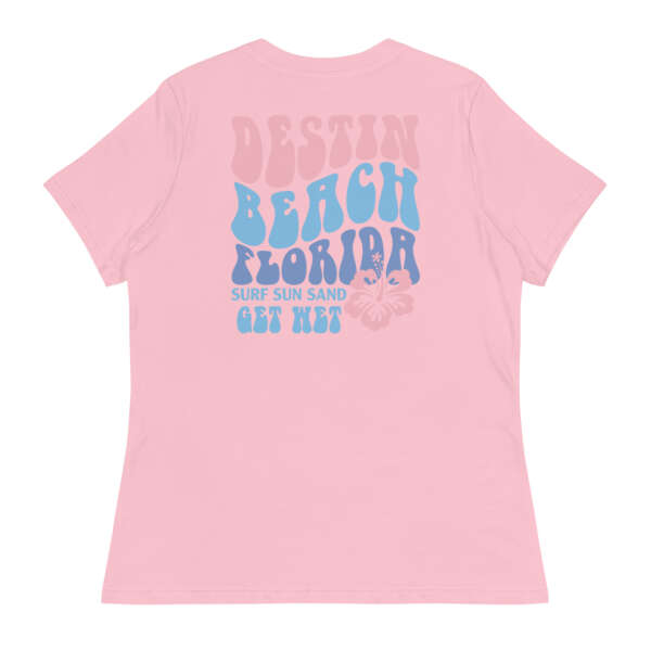 Destin Beach Retro Women's Relaxed T-Shirt - Image 18